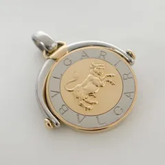 【中古】BVLGARI ブルガリ ペンダントトップ　ホロスコープトップ イエローゴールド(K18YG) ステンレス 牡牛座のサムネイル