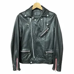 ヒステリックグラマー HYSTERIC GLAMOUR ライダース ジャケット ラムレザー シングル 黒 ブラック S 0203LB01のサムネイル