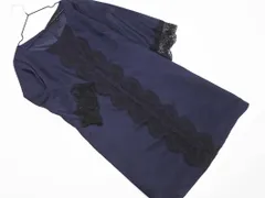 allureville アルアバイル レース Iライン ワンピース size2/紺 ■◇ レディースのサムネイル