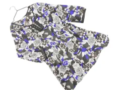 Lui Chantant ルイシャンタン 花柄 ブラウス シャツ size40/グレーｘブラウンｘ青 ■◇ レディースのサムネイル