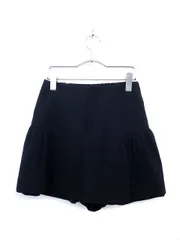 ローリーズファーム LOWRYS FARM キュロット スカート パンツ ストレッチ 無地 F 黒 ブラック