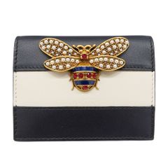 GUCCI 二つ折り財布 ビーズ蜂モチーフ - メルカリ