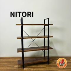 ニトリ 本棚 オリーブブックシェルフ 天然木 北欧 ナチュラル - メルカリ