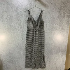OLIVE des OLIVE オリーブデオリーブ チェック柄 サロペット ブラック × ホワイト Fサイズ 〇□のサムネイル