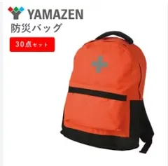 【新品・未開封品】山善 防災バッグ 防災対策30点セット YBG-30R