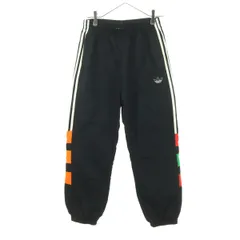 adidas アディダス トレフォイルロゴ ナイロンパンツ M ブラック レディース 古着