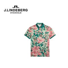 J.LINDEBERG デジタルカモフラージュ柄 ポロシャツ - メルカリ