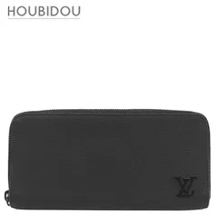 ルイヴィトン LOUIS VUITTON 長財布 ジッピー ウォレット ホリゾンタル レザー ブラック マットブラック金具 黒 ラウンドファスナー  M80334 RFID 【箱】【中古】