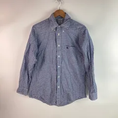 Brooks Brothers  ギンガムチェック ボタンダウンシャツ メンズ M ブルー×ホワイト 35010021