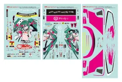 【新品】グッドスマイルレーシング  初音ミク GTプロジェクト GSRキャラクターカスタマイズシリーズ051 レーシングミク 2025Ver. 1/10scale用ステッカーセット【正規品】のサムネイル