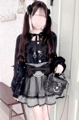 Reamour リアムール ワンショルトレーナーワンピ 千鳥柄 - メルカリ