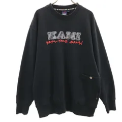 Karl Kani カールカナイ 長袖 スウェット トレーナー L ブラック メンズ 古着のサムネイル