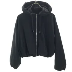 ZARA ザラ フードジャケット M ブラック レディース 古着