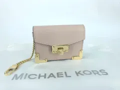 マイケルコース キンバリー アコーディオン カードホルダー ミニ カード財布 ピンク