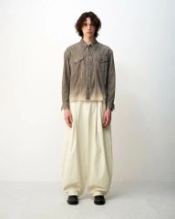 完売サイズ】EPNK スタッズダメージデニムジャケット ブラウン Mサイズ
