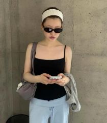 新品未開封】ALEXIASTAM パッドinキャミロンパース S ブラック - メルカリ