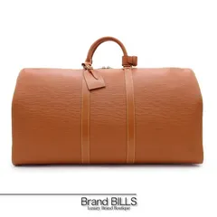 未使用品 LOUIS VUITTON ルイ ヴィトン キーポル55 ボストンバック M42958 エピ ジパングゴールド ブラウン ユニセックス