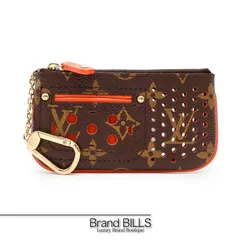 未使用品 LOUIS VUITTON ルイ・ヴィトン ポシェット・クレ キーケース M95222 モノグラムペルフォ オランジュ レディース