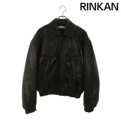 アクネストゥディオズ  FN-MN-LEAT000293 ラムスキンボンバーレザージャケット メンズ 46