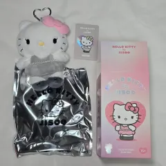 BLACKPINK ジス ハローキティぬいぐるみ キーホルダー シークレット 白 BLACKPINK ジス ハローキティぬいぐるみ キーホルダー 2点 ピンク系