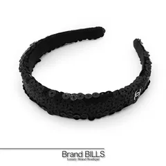 美品 CHANEL シャネル スパンコール カチューシャ ココマーク ヘアアクセサリー ブラック レディースのサムネイル