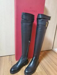 未使用 VALENTINO GARAVANI レインブーツ ブラック38 可愛い - メルカリ