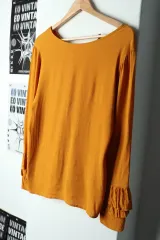 W(L-XL) ブランドヴィンテージ シャツ 남방 マッシモ ドゥッティ 黄 ブラウス-159BAのサムネイル