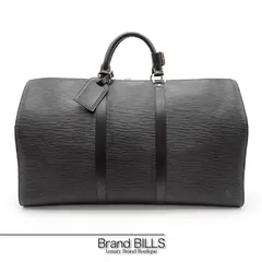 美品 LOUIS VUITTON ルイ・ヴィトン キーポル50 ボストンバッグ 旅行バッグ M42962 エピレザー ノワール ユニセックス