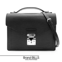 本物 ルイヴィトン LOUIS VUITTON LV モンソー エピ レザー 2WAY ショルダーバッグ ハンドバッグ ノワール ブラック M52122 ビトン バッグ 中古 1240101041785_1.jpg