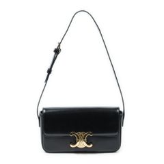極美品】CELINE セリーヌ トリオンフ レザー ショルダーバッグ 山田 