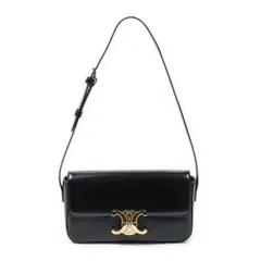 中古] CELINE セリーヌクロード黒スムースカーフスキンレザーA - メルカリ