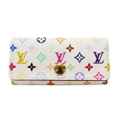ルイ・ヴィトン LOUIS VUITTON キーケース レディース ブランド モノグラムマルチキャンバス ミュルティクレ4 マルチカラー M93731 4連キーケース おしゃれ 可愛い 小さめ カラフル ロゴ 【中古】