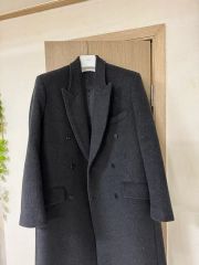 未使用級 23AW BLAMINK ウールハーフスリーブコートオーバーサイズ36
