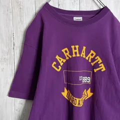 【入手困難】90s Vintage 古着 カーハート Carhartt パープル 半袖Tシャツ #147