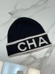 シャネル カシミア ロゴ ビーニー