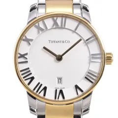 ティファニー TIFFANY&Co. Z1830.11.15A21A00A アトラス ドーム デイト ホワイト クォーツ レディース 美品 保証書付き 腕時計 E#147192のサムネイル
