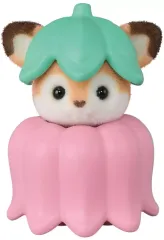 【中古】おもちゃ 6.シカの小さい赤ちゃんとお花のポンチョ・帽子 「シルバニアファミリー 赤ちゃんコレクション -赤ちゃん妖精の森のなかまたちシリーズ」