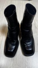 90s gucci トムフォード期 スクエアトゥブーツ ストラップデザイン