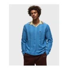 WALES BONNER Sonic Polo Shirt ボーダーニットポロ - メルカリ