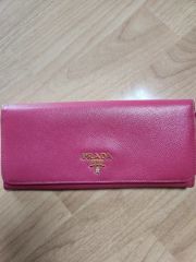 PRADA プラダ サフィアーノ 長財布 ピンク パスケース付 - メルカリ