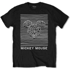 Disney Tシャツ Mickey Mouse Unknown Pleasures M