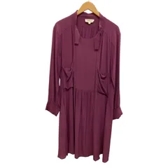 ISABEL MARANT イザベルマラン/シルクワンピース/パープル/ワインレッド/サイズ0/レディース/FB4260のサムネイル