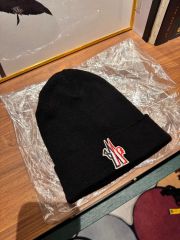 MONCLER GRENOBLE ニット帽 ブラック モンクレール 新品未使用 - メルカリ