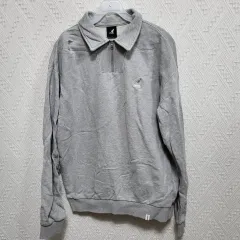 ラ110 カンゴール メンズ ハーフジップアップ スウェット カラーTシャツ Sのサムネイル