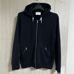 ロンハーマン RHCコンチョ付きジップパーカー ブラック RonHerman