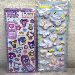 サンリオキャラクターズ　平成はっぴーフォン　もちもちマシュマロシール　2種セット