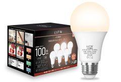 LUTWLED電球E26口金電球色12W1200lm100W相当2700k220°広配光高演色調光不可6個入LDA12L-G-E26