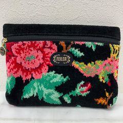 1389　FEILER　フェイラー　ユニ　2way　キルティング　シュニール織り 1389 FEILER フェイラー ユニ ミニショルダー ブルー 2way ショルダー