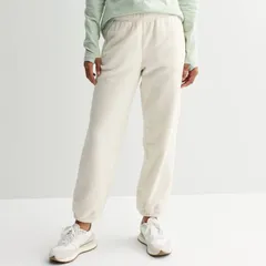 Tek Gear レディース ボトムス カジュアルパンツ ジョガーパンツ フリース Womens Tek Gear Micro Fleece Joggers White Oak ホワイト