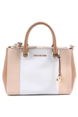マイケルコース MICHAEL KORS SUTTON CNTR STRIPE MD SATCHEL バッグ ハンド 30T4GJTS6L ベージュ 白 ホワイト /hk0527
